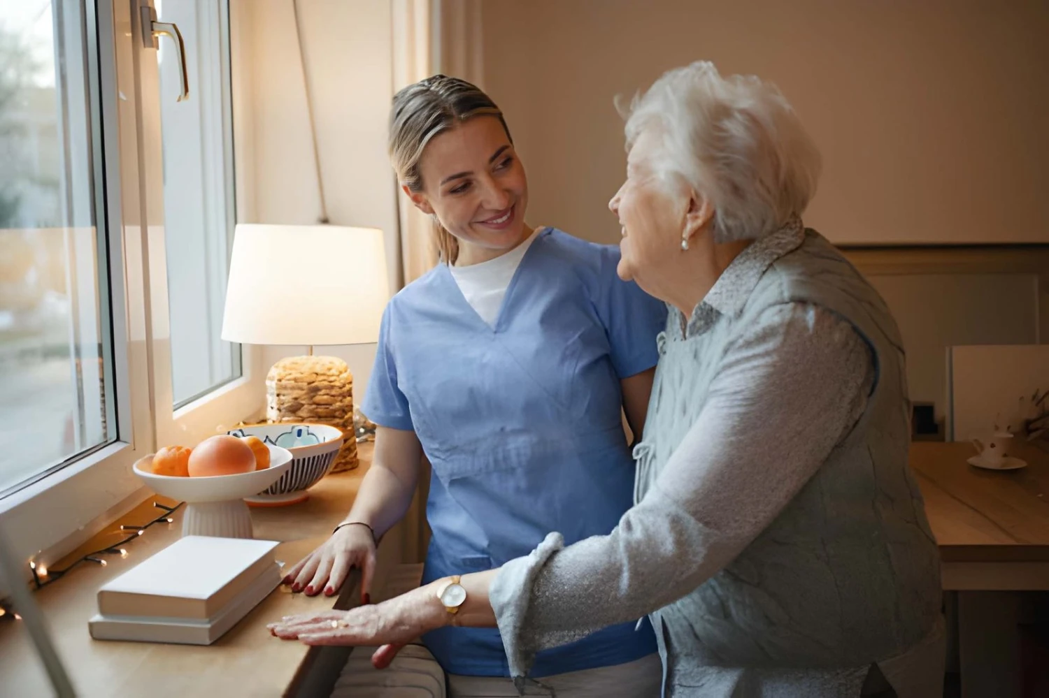 Women Assist Old lady